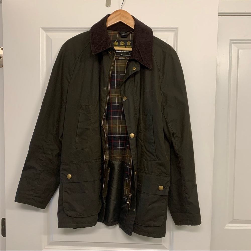 Barbour Ashby Wax Jacket Medium Olive
